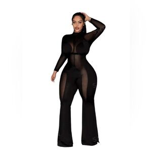 SHEIN Black Jumpsuit Plus Size